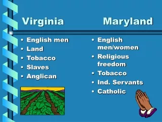 Virginia			Maryland