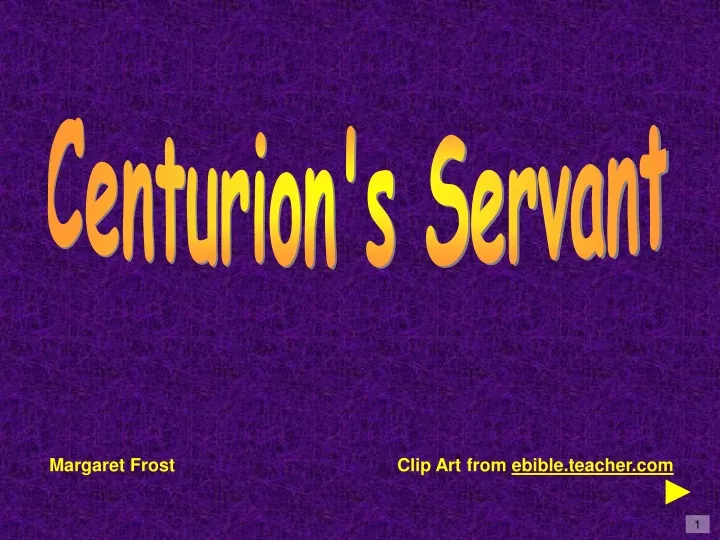 centurion s servant