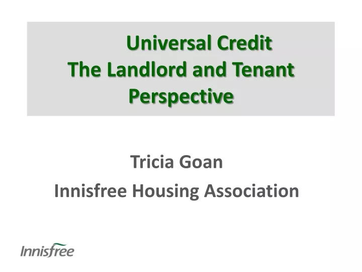 universal credit the landlord and tenant perspective
