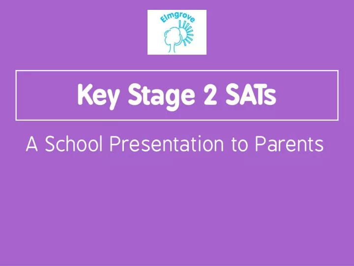 key stage 2 sats