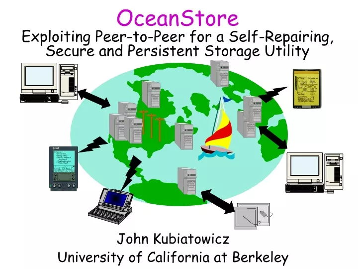 oceanstore exploiting peer to peer for a self repairing secure and persistent storage utility