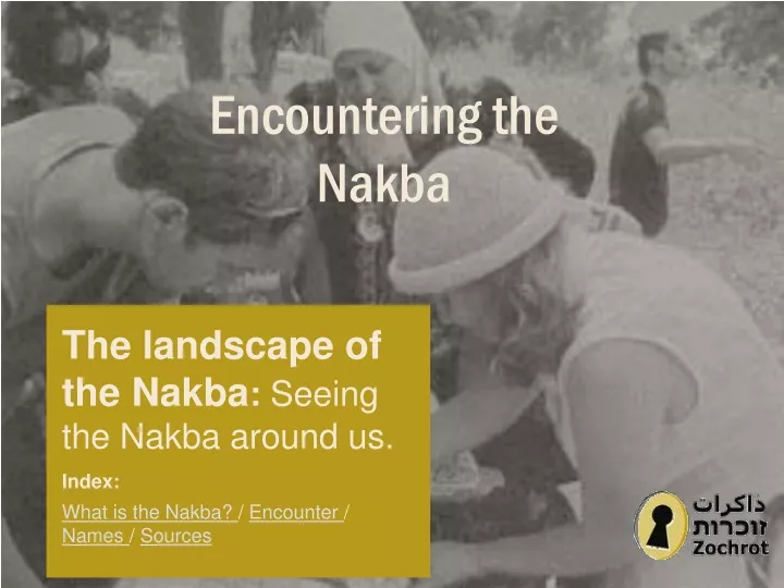 encountering the nakba