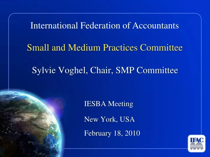 small and medium practices committee