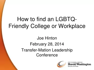 How to find an LGBTQ-Friendly College or Workplace