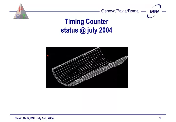 timing counter status @ july 2004