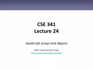 CSE 341 Lecture 24