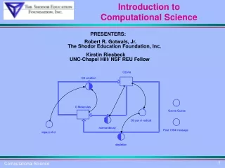 Introduction to  Computational Science