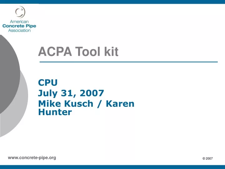 acpa tool kit
