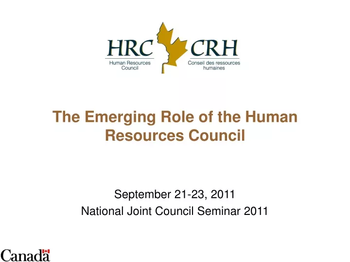 the emerging role of the human resources council