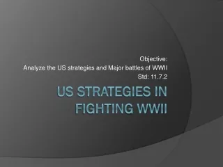 US strategies in fighting WWII
