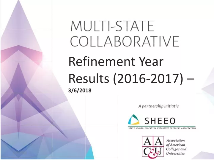 refinement year results 2016 2017 3 6 2018