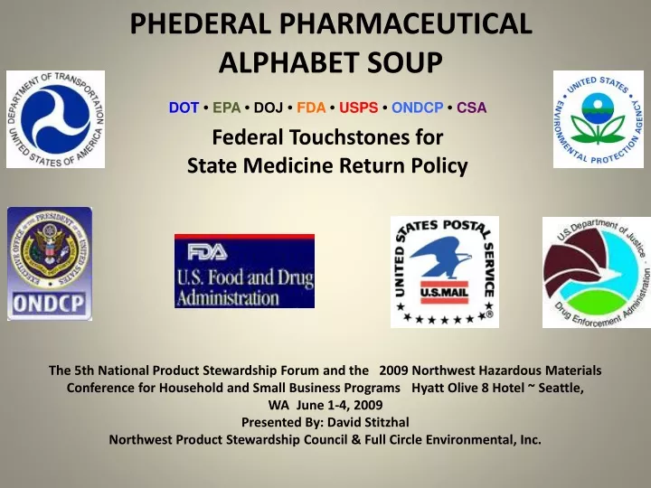 phederal pharmaceutical alphabet soup