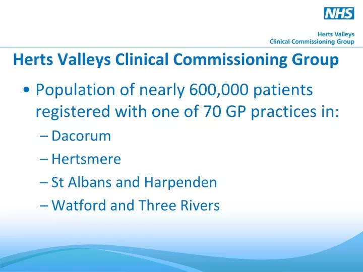 herts valleys clinical commissioning group