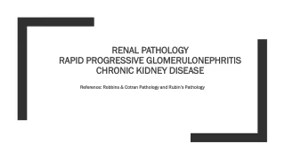 Renal Pathology Rapid Progressive Glomerulonephritis Chronic kidney Disease