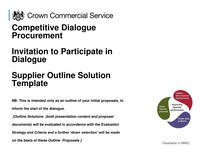 competitive dialogue procurement invitation