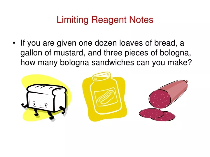 limiting reagent notes
