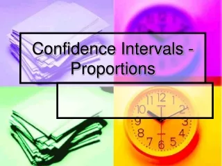 Confidence Intervals - Proportions