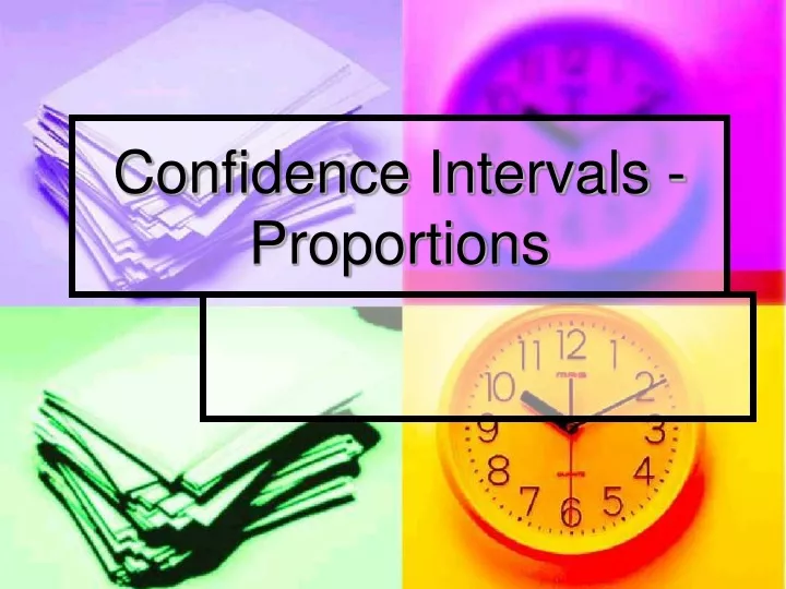 confidence intervals proportions