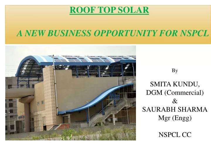 roof top solar a new business opportunity for nspcl