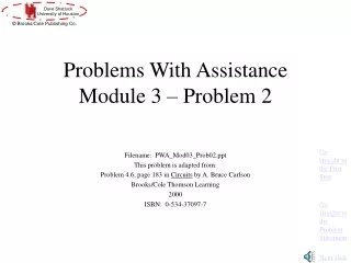 Problems With Assistance Module 3 – Problem 2