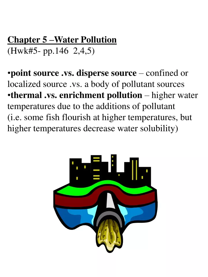 chapter 5 water pollution