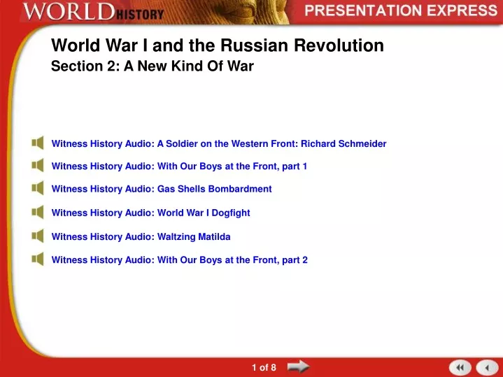 world war i and the russian revolution