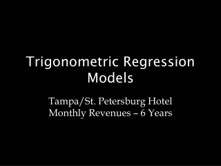 Trigonometric Regression Models