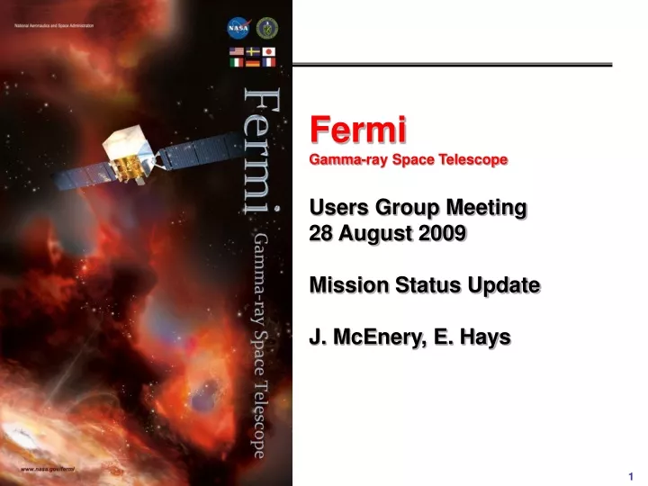 fermi gamma ray space telescope users group