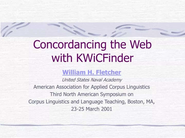 concordancing the web with kwicfinder