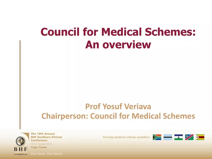 council for medical schemes an overview