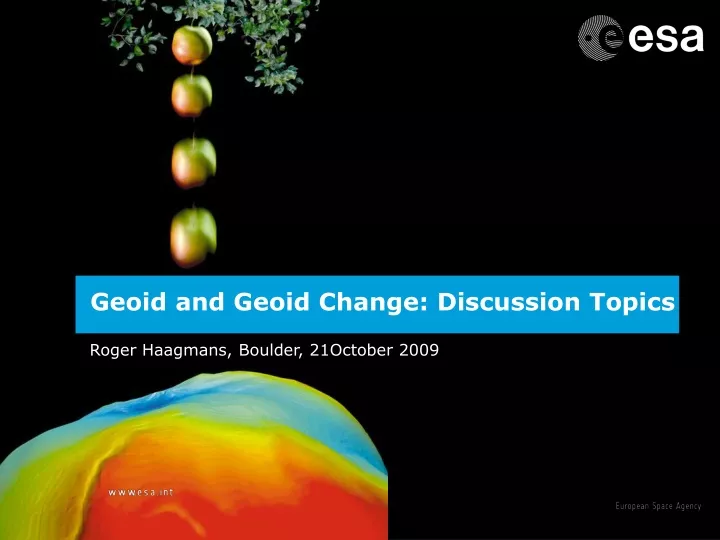 geoid and geoid change discussion topics