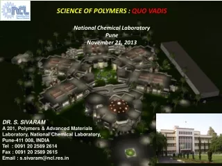 DR. S. SIVARAM A 201, Polymers &amp; Advanced Materials