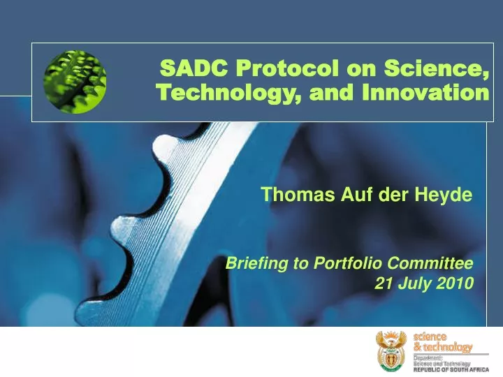 sadc protocol on science technology and innovation