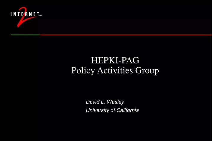 hepki pag policy activities group