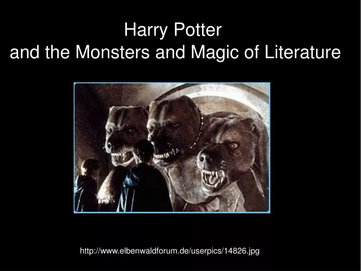 harry potter and the monsters and magic