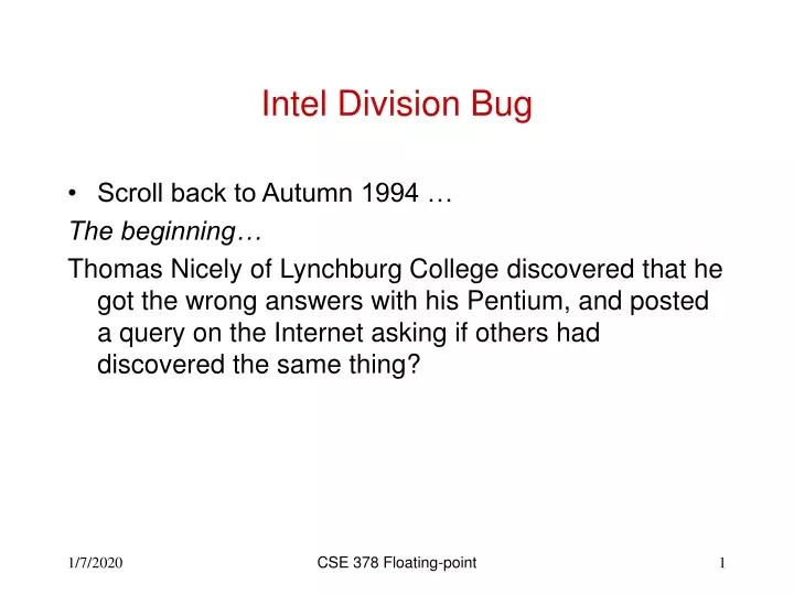 intel division bug
