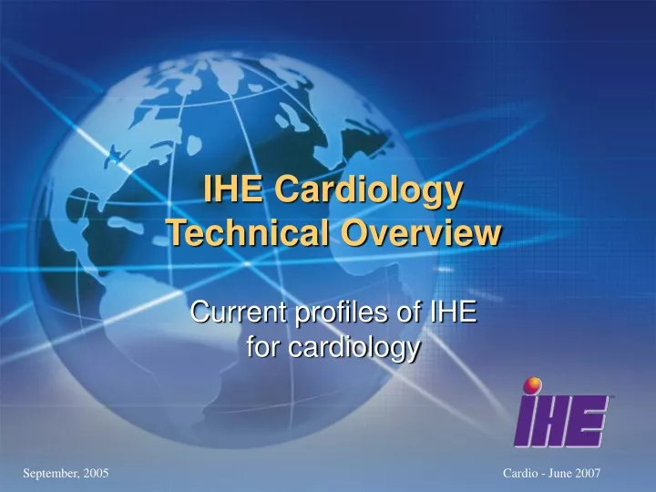 ihe cardiology technical overview