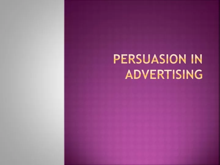 persuasion in advertising