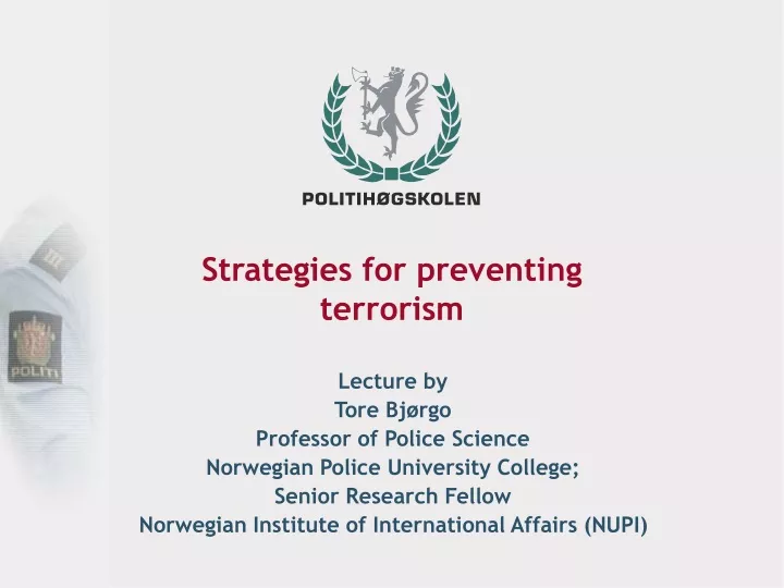 strategies for preventing terrorism