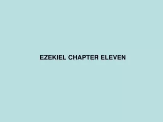 EZEKIEL CHAPTER ELEVEN