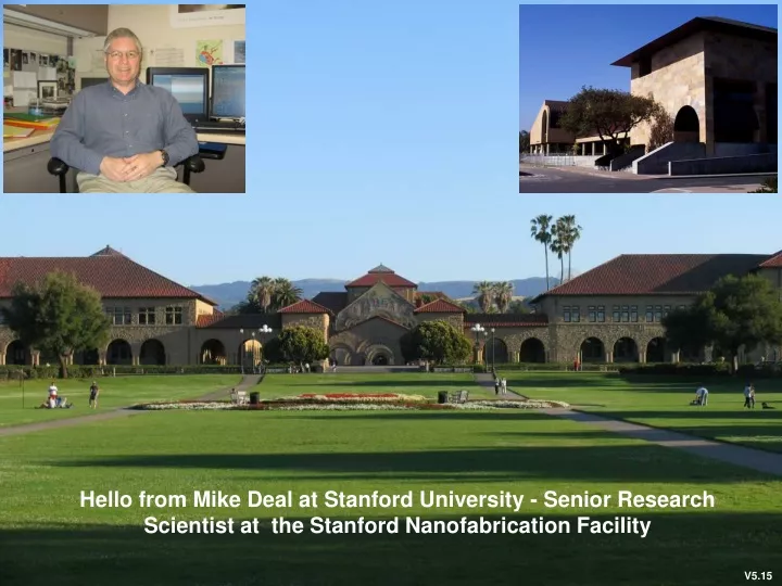 hello from mike deal at stanford university