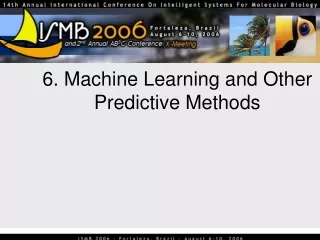 6. Machine Learning and Other Predictive Methods