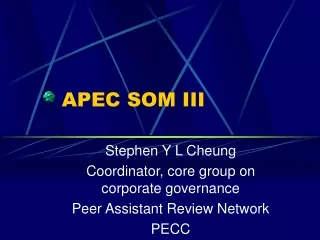 APEC SOM III