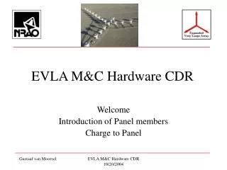 EVLA M&amp;C Hardware CDR
