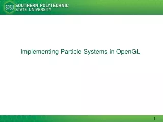 Implementing Particle Systems in OpenGL