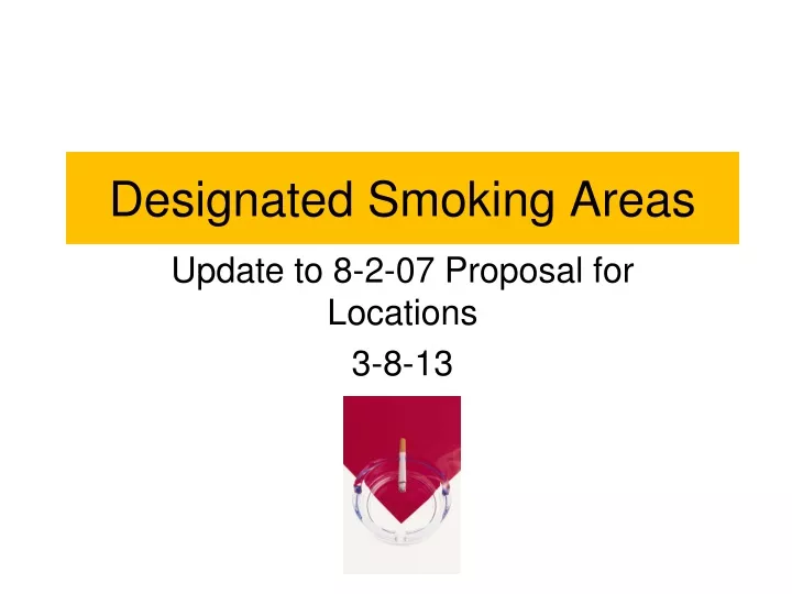designated smoking areas