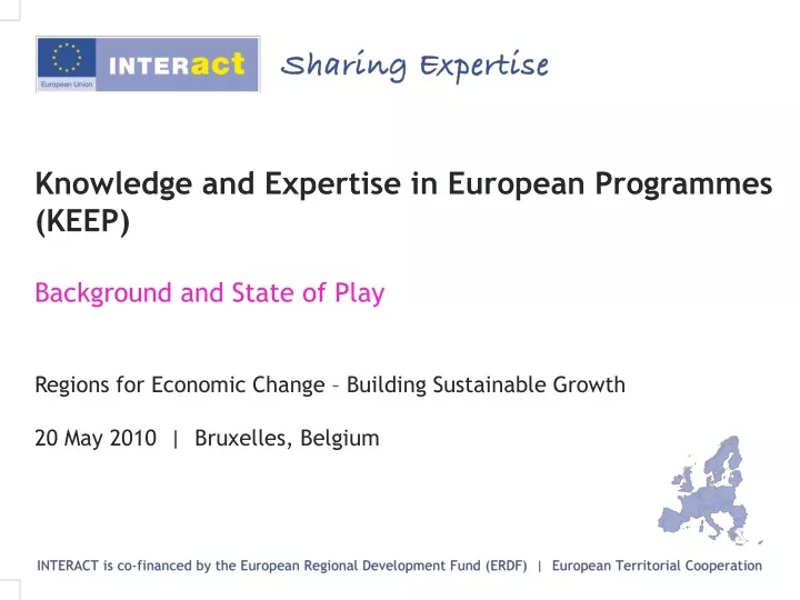 knowledge and expertise in european programmes