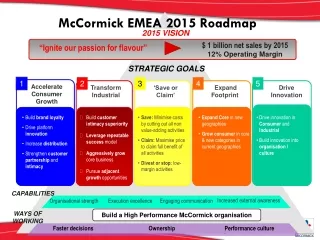 McCormick EMEA 2015 Roadmap