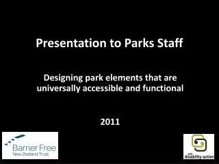 Presentation to Parks Staff