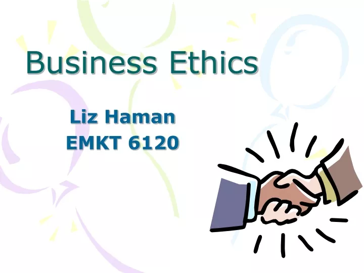 business ethics